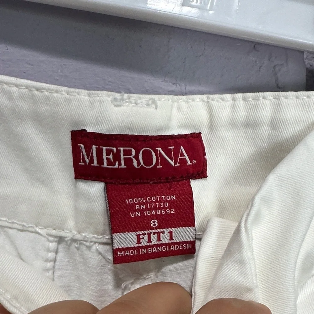 NWOT Merona Women's Cream Shorts size 8